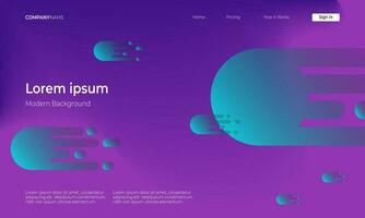 Modern Gradient Shape Homepage Background vector