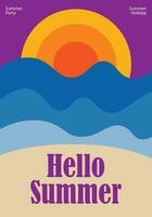 Creative Vector Design Summer Poster