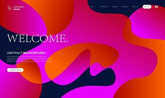 Modern Gradient Homepage Background vector