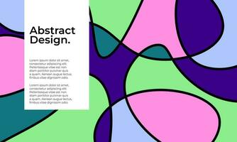 Modern Abstract Lined Colorful Design Cover Background vector