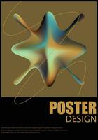 Abstract Gradient Background Poster vector