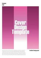 Simple Gradient Cover Design Template vector