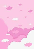 Beautiful Gradient Cloud Background vector