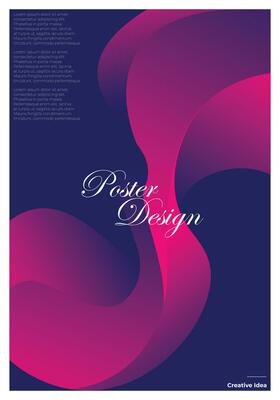 Creative Gradient Cover Background Poster