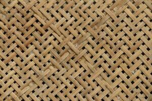 Traditional handcraft weave nature texture background used for furniture material. photo