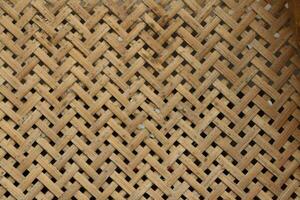 Traditional handcraft weave nature texture background used for furniture material. photo