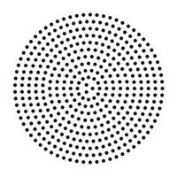 Abstract black dot circle background vector illustration.