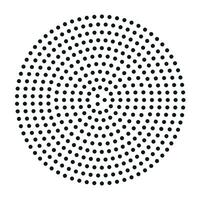 Abstract black dot circle background vector illustration.