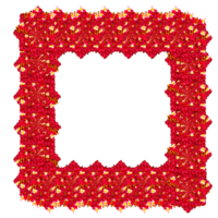 design shape pattern flower frame png