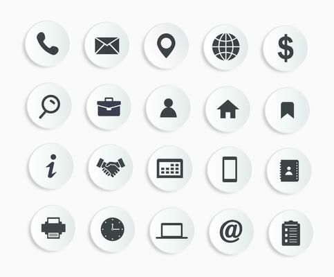 White Icons Vector Art, Icons, and Graphics for Free Download