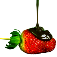 autocollant logo délicieux fraise Chocolat png