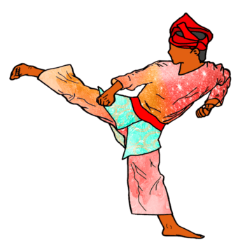 Symbol Kämpfer malaiisch tun Seite trete png