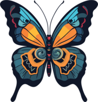 beauty butterfly  vector formatin pastel colors  AI Generative png