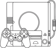 playstation console concept ai generative png