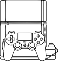 playstation console concept ai génératif png