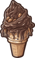 delicious ice cream ai generative png