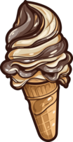 délicieux la glace crème ai génératif png