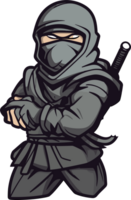 dibujos animados japonés ninja ai generativo png