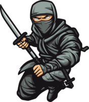 cartone animato giapponese ninja ai generativo png