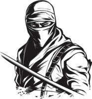 japonês ninja personagem ai generativo png