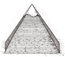 egyptisk pyramider känd gammal historisk byggnader ai generativ png