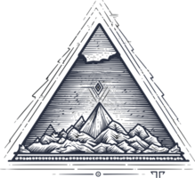 Egyptian pyramids  Famous old historical buildings ai generative png