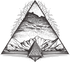 ägyptisch Pyramiden berühmt alt historisch Gebäude ai generativ png