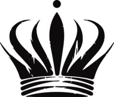 crown in balck and white ai generative png