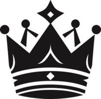 crown in balck and white ai generative png
