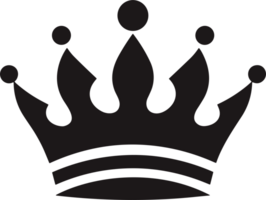 crown in balck and white ai generative png