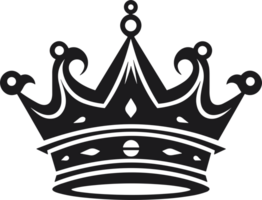 crown in balck and white ai generative png