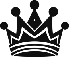 crown in balck and white ai generative png