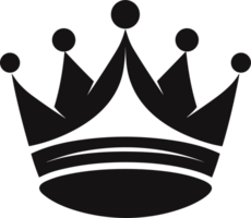 crown in balck and white ai generative png