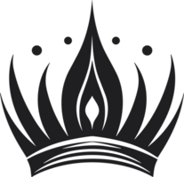 crown in balck and white ai generative png