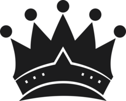 crown in balck and white ai generative png