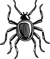 insecto Arte en negro y blanco ai generativo png