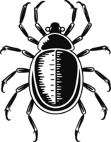 insecto Arte en negro y blanco ai generativo png