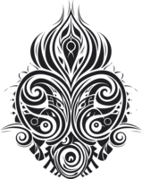 maori tatuaggio ornamento ,Maori taniwha ai generativo png