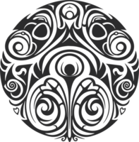 maori tatuagem enfeite ,maori taniwha ai generativo png