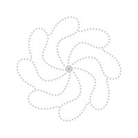 Dashed Flower element png