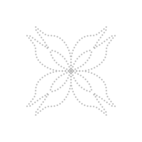 gestrichelt Blume Element png