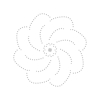 Dashed Flower element png