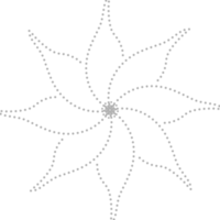 gestrichelt Blume Element png