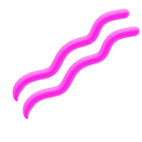 abstrait forme 3d ligne png