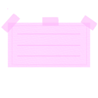 Aesthetic Sticky Note png