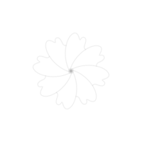 tracejadas flor elemento png