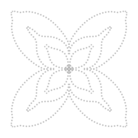 Dashed Flower element png