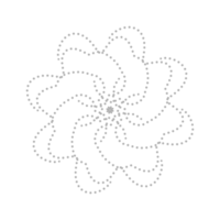 streckad blomma element png