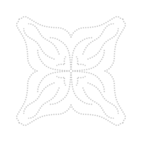 gestrichelt Blume Element png