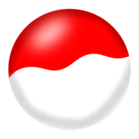 Indonesia perno pulsante distintivo nazione bandiera png